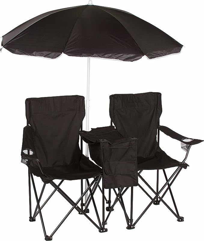 Double camping chair with canopy 1