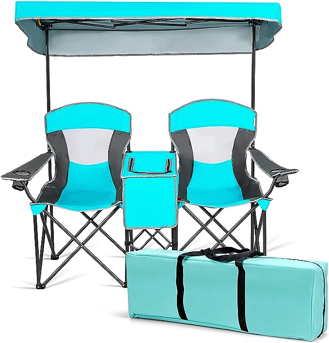 Double camping chair with canopy 5