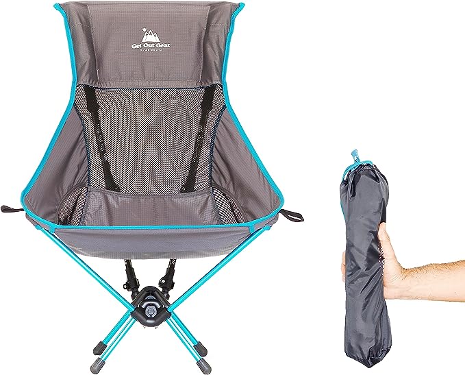 Get Out Gear TrekChair High-Back Ultralight Backpacking Chair 